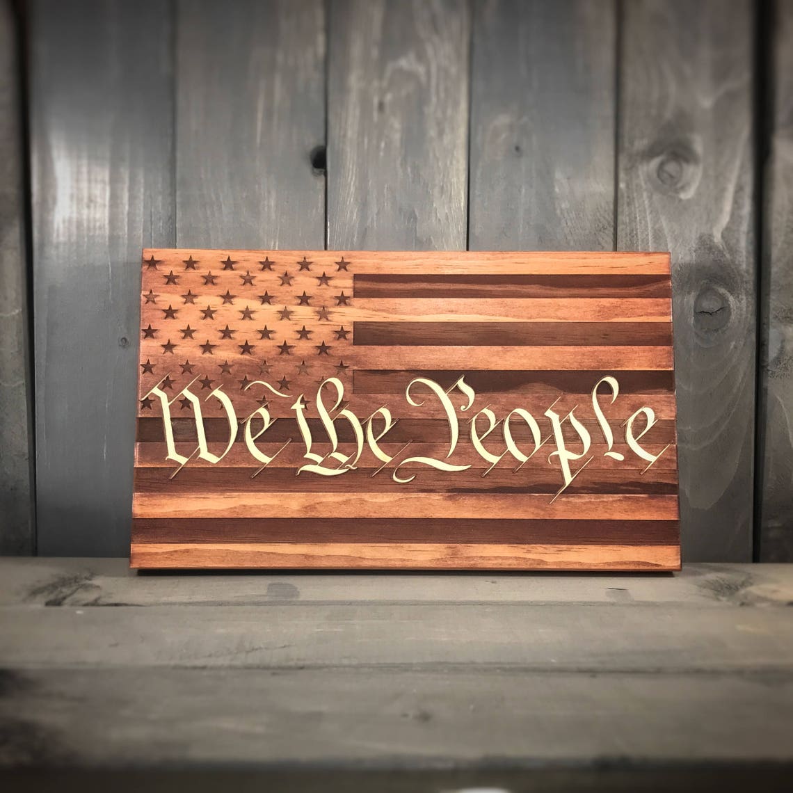 We the People Wood Sign