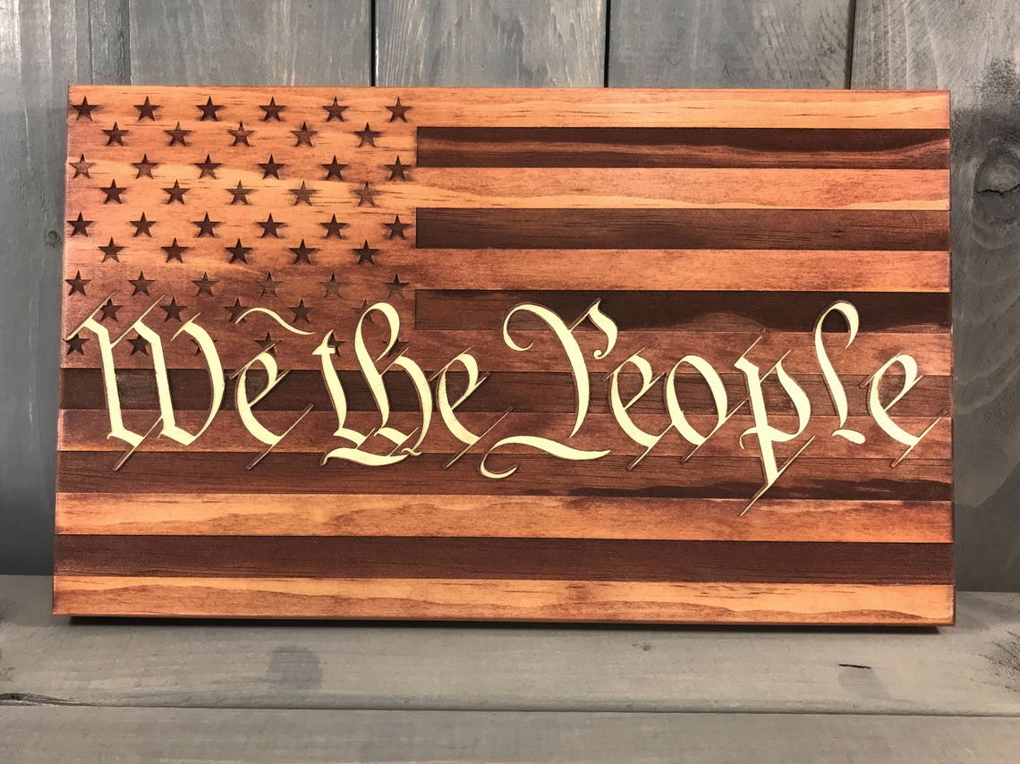 We the People Wood Sign