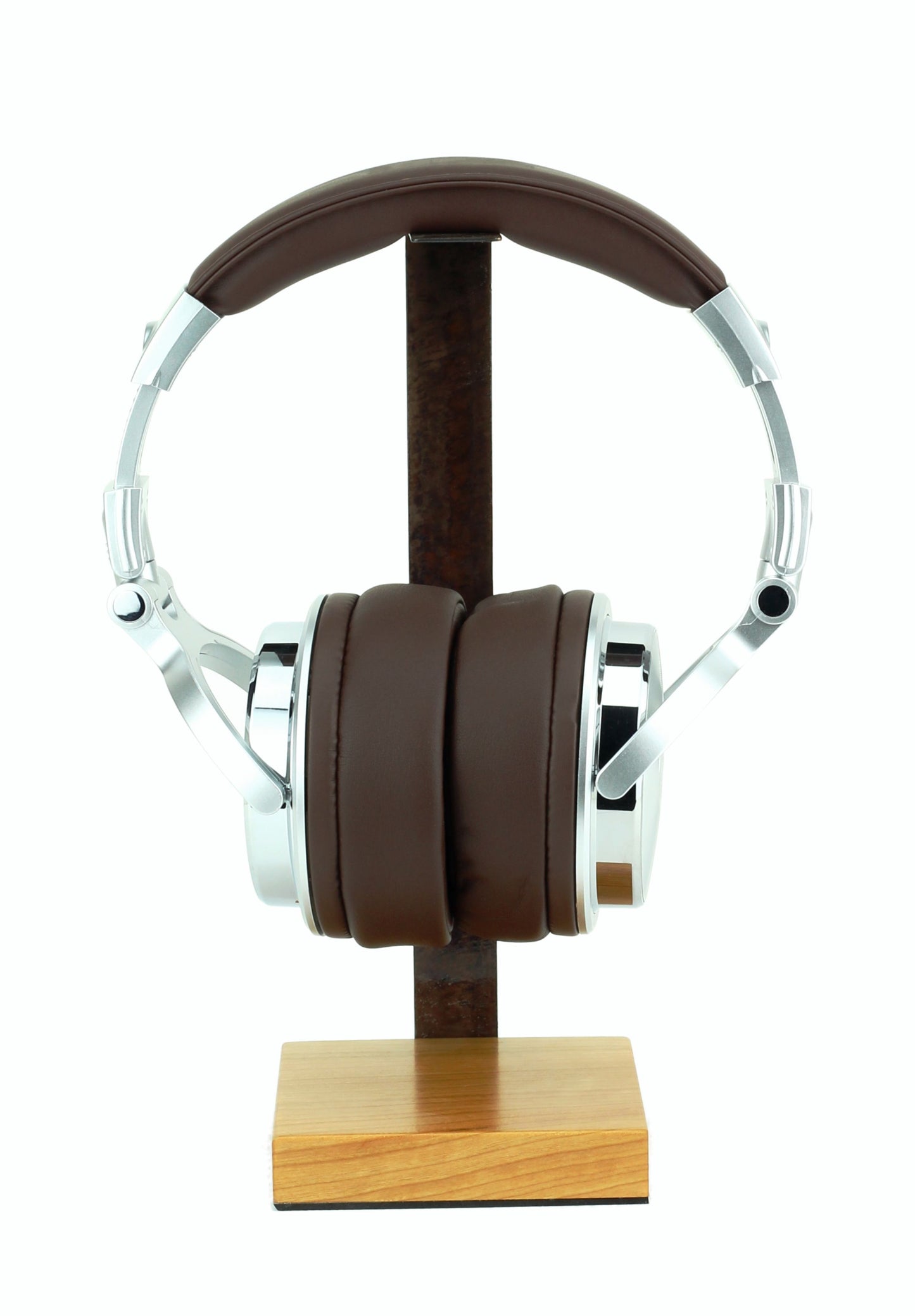 Cherry Wood Base and Metal Headphone Stand