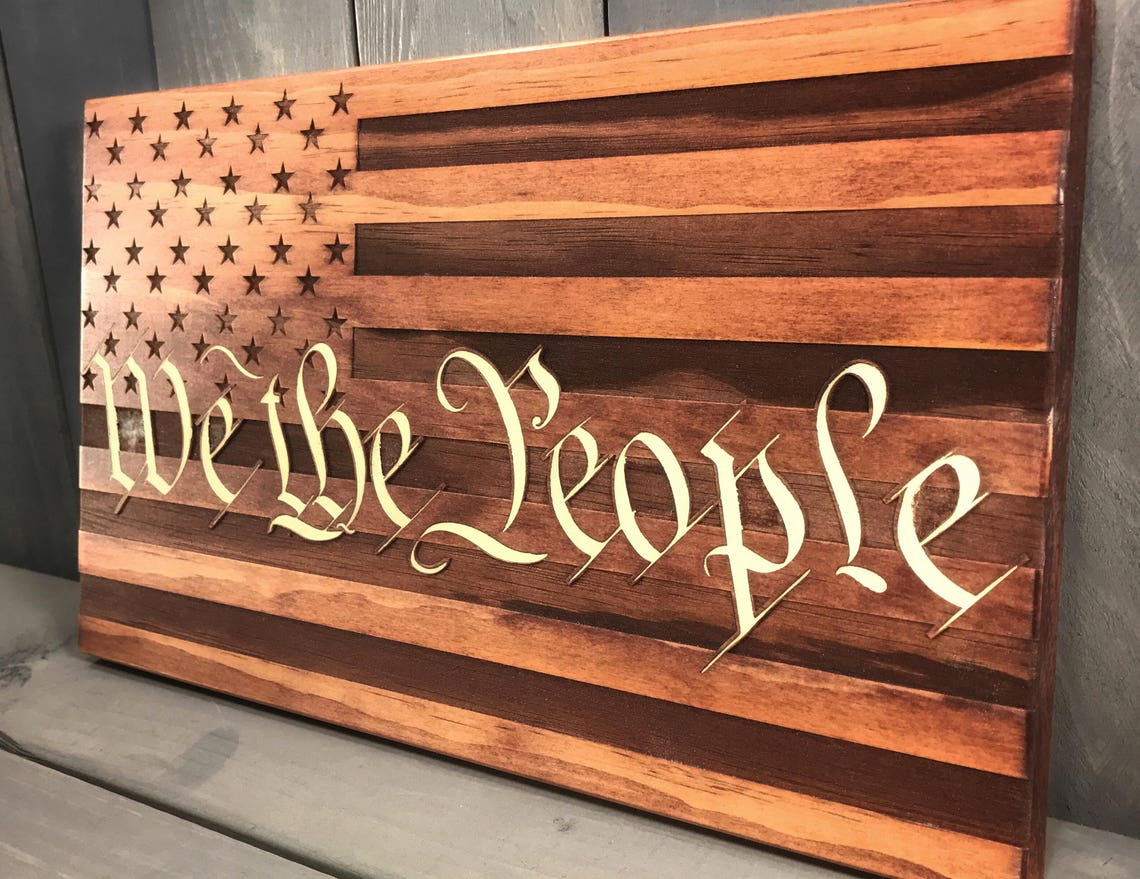 We the People Wood Sign