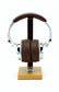 Navy Cherry Wood Base and Metal Headphone Stand