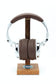 Coast Guard Mahogany Base and Metal Headphone Stand