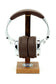 Navy Mahogany Base and Metal Headphone Stand