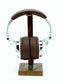 Army Walnut Base and Metal Headphone Stand