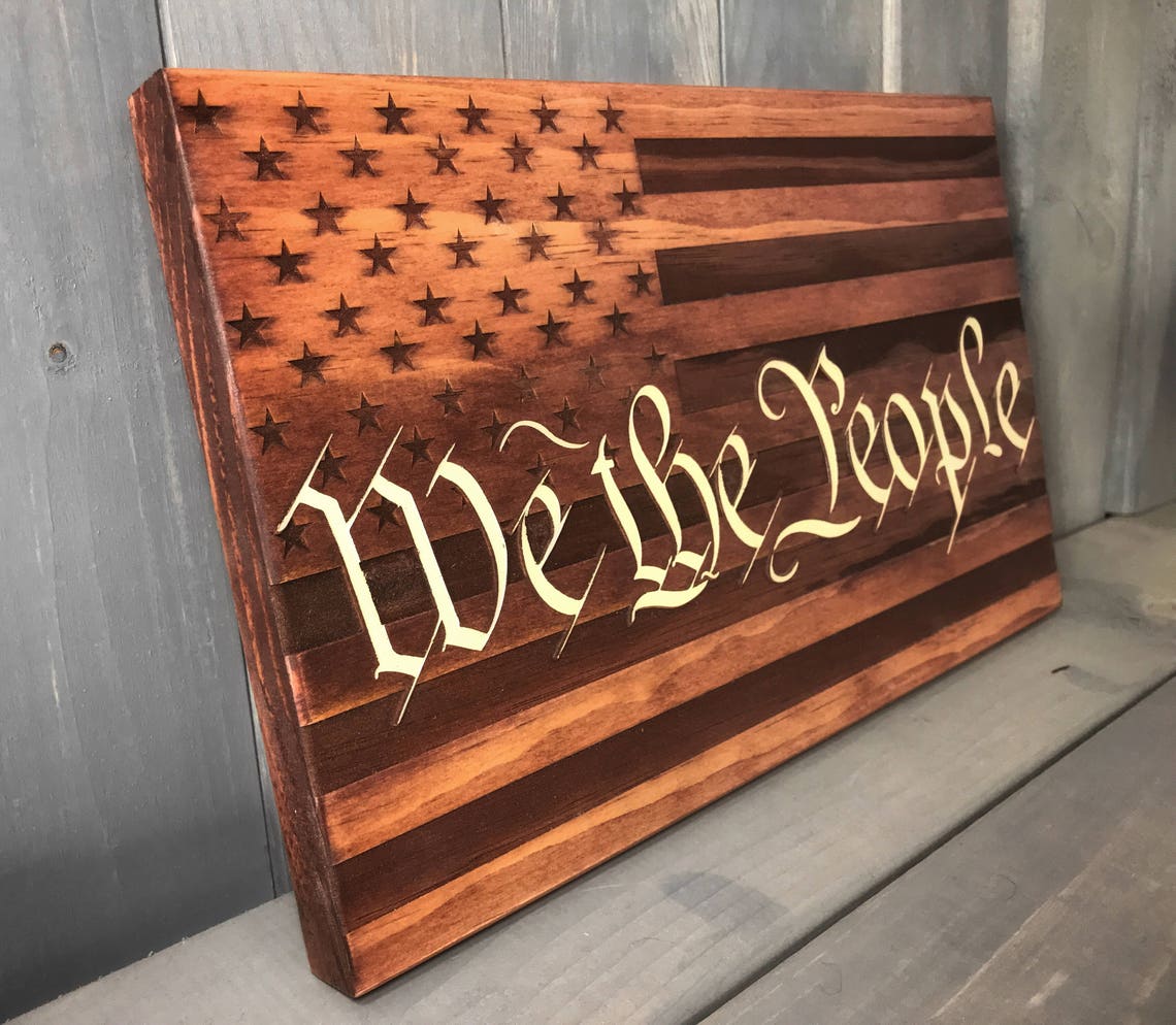 We the People Wood Sign