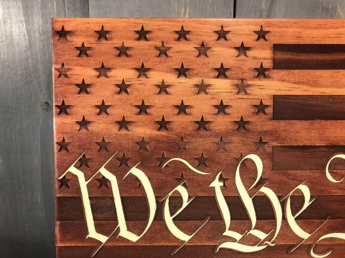 We the People Wood Sign