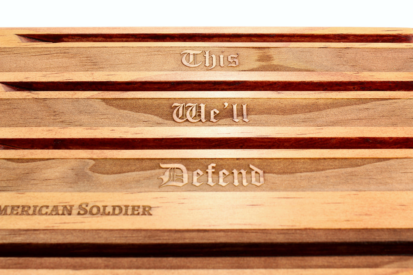 Army Soldier's Creed Challenge Coin Display - Personalized - Red