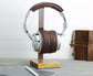 Cherry Wood Base and Metal Headphone Stand